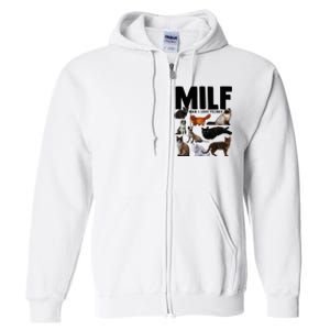 Milf Man I Love Felines Funny Cats Full Zip Hoodie