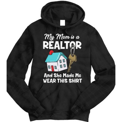 My Mom Is A Realtor Real Estate Agent Tie Dye Hoodie