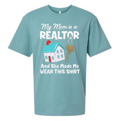 My Mom Is A Realtor Real Estate Agent Sueded Cloud Jersey T-Shirt