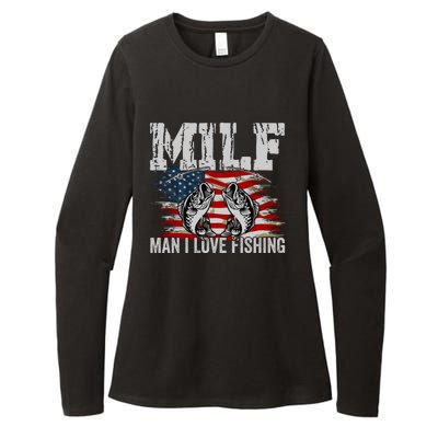 MILF Man I Love Fishing Womens CVC Long Sleeve Shirt