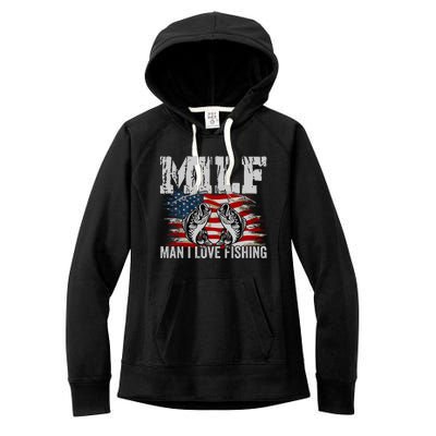 MILF Man I Love Fishing Women's Fleece Hoodie