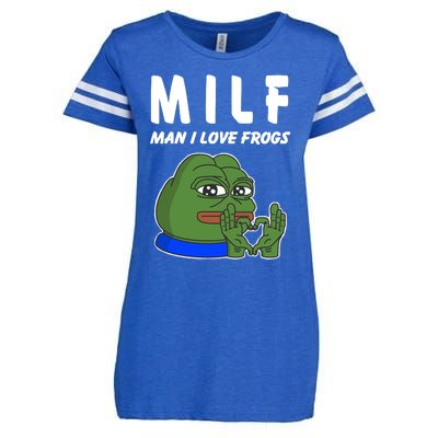 MILF Man I Love Frogs Enza Ladies Jersey Football T-Shirt