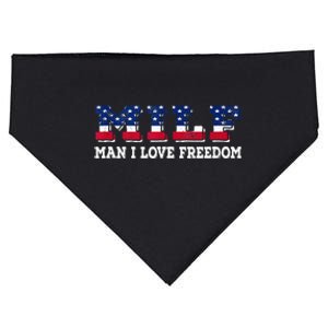 MILF Man I Love Freedom Funny Patriotic USA-Made Doggie Bandana