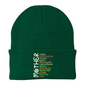 Mother Meaning I Love Mom Knit Cap Winter Beanie