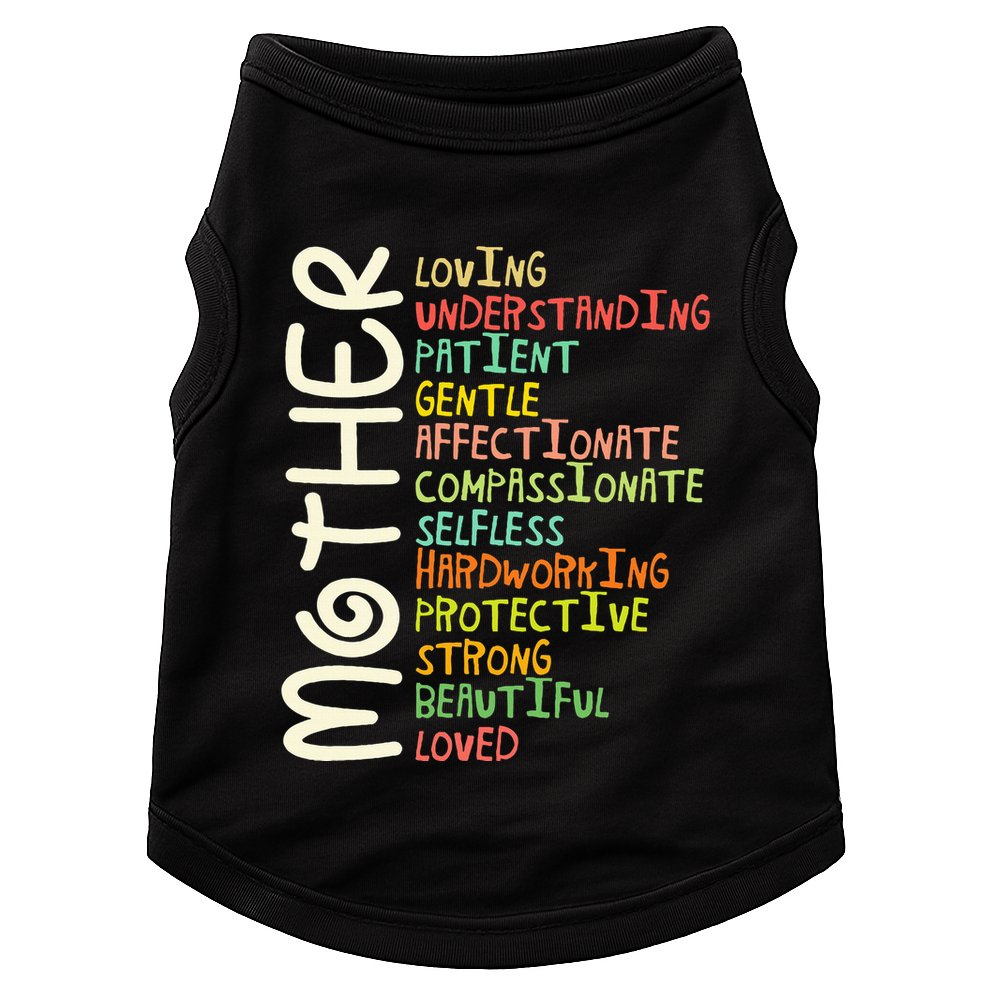 Mother Meaning I Love Mom Doggie Tank