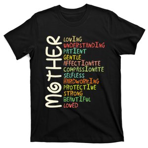 Mother Meaning I Love Mom T-Shirt