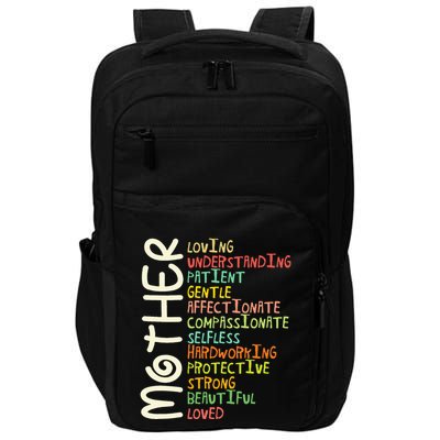Mother Meaning I Love Mom Impact Tech Backpack