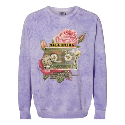 Millenial Colorblast Crewneck Sweatshirt