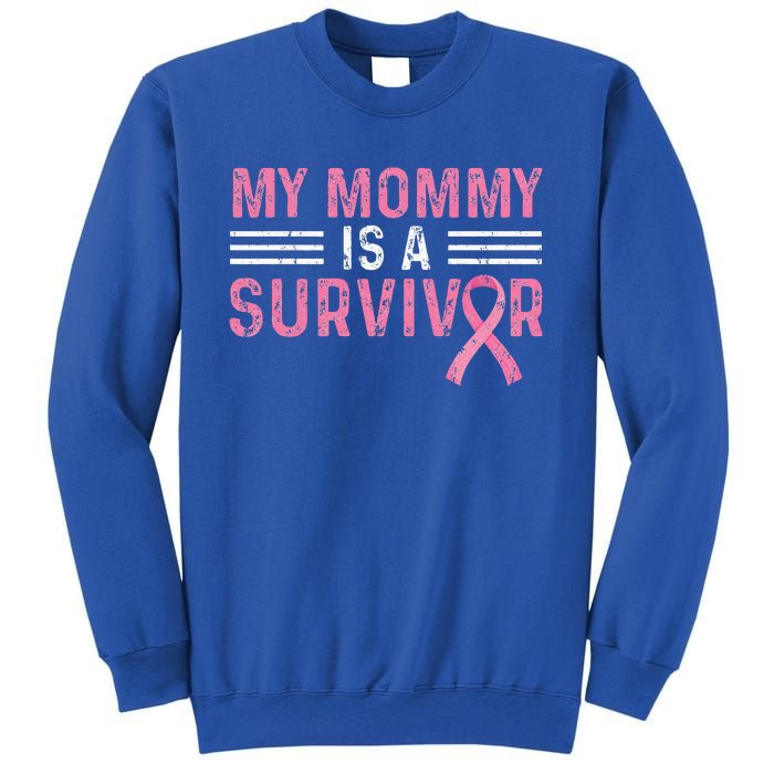 My Mommy Is A Survivor Pink Ribbon Breast Cancer Awareness Sweatshirt