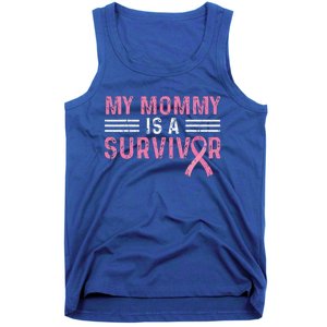 My Mommy Is A Survivor Pink Ribbon Breast Cancer Awareness Tank Top