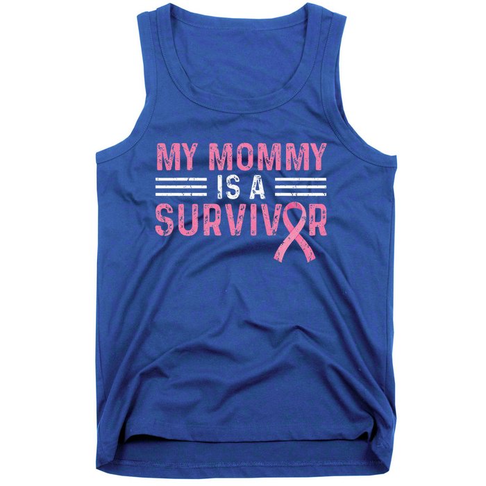 My Mommy Is A Survivor Pink Ribbon Breast Cancer Awareness Tank Top