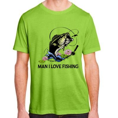 MILF Man I Love Fishing Funny Fishing Design Adult ChromaSoft Performance T-Shirt