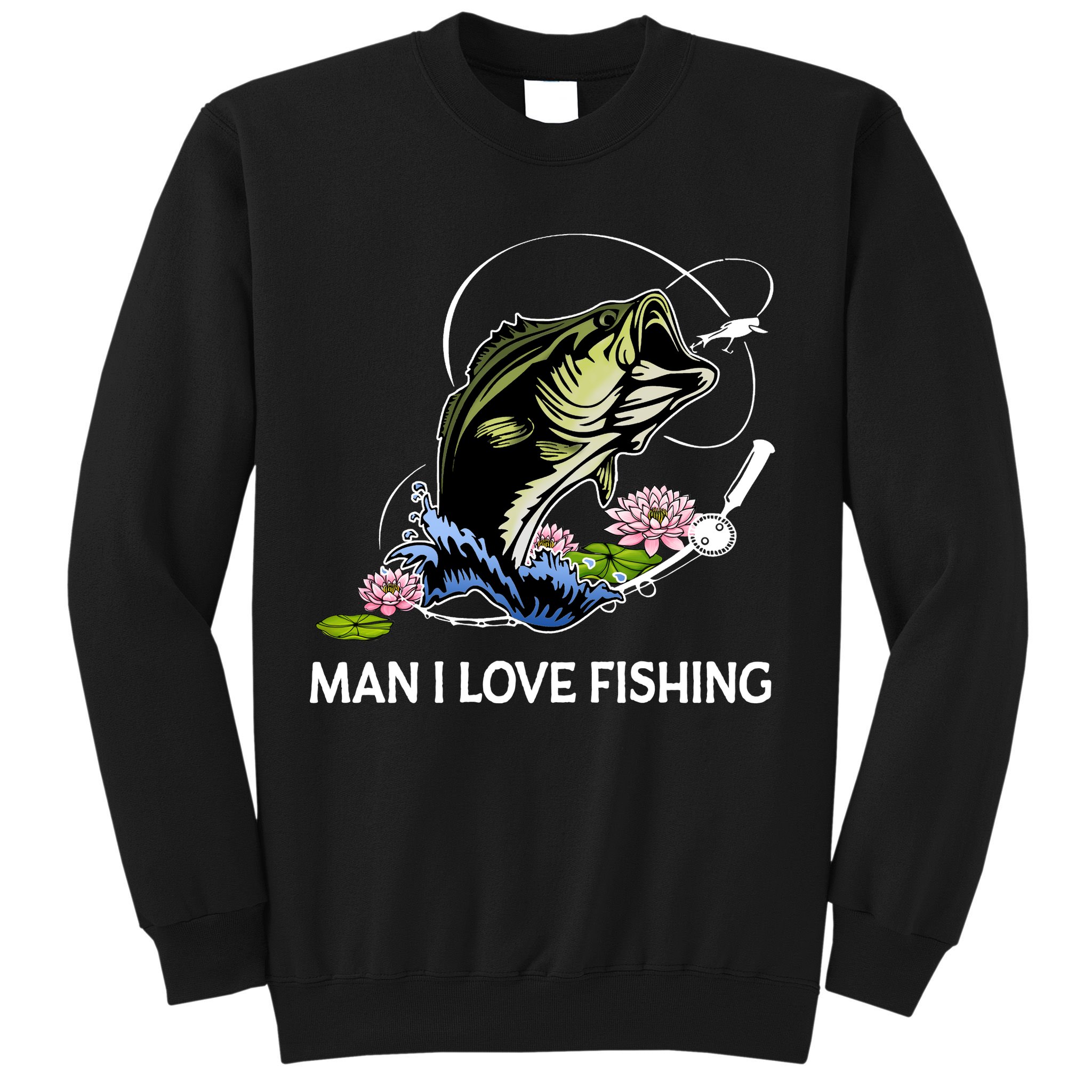 MILF Man I Love Fishing Funny Fishing Design Sweatshirt
