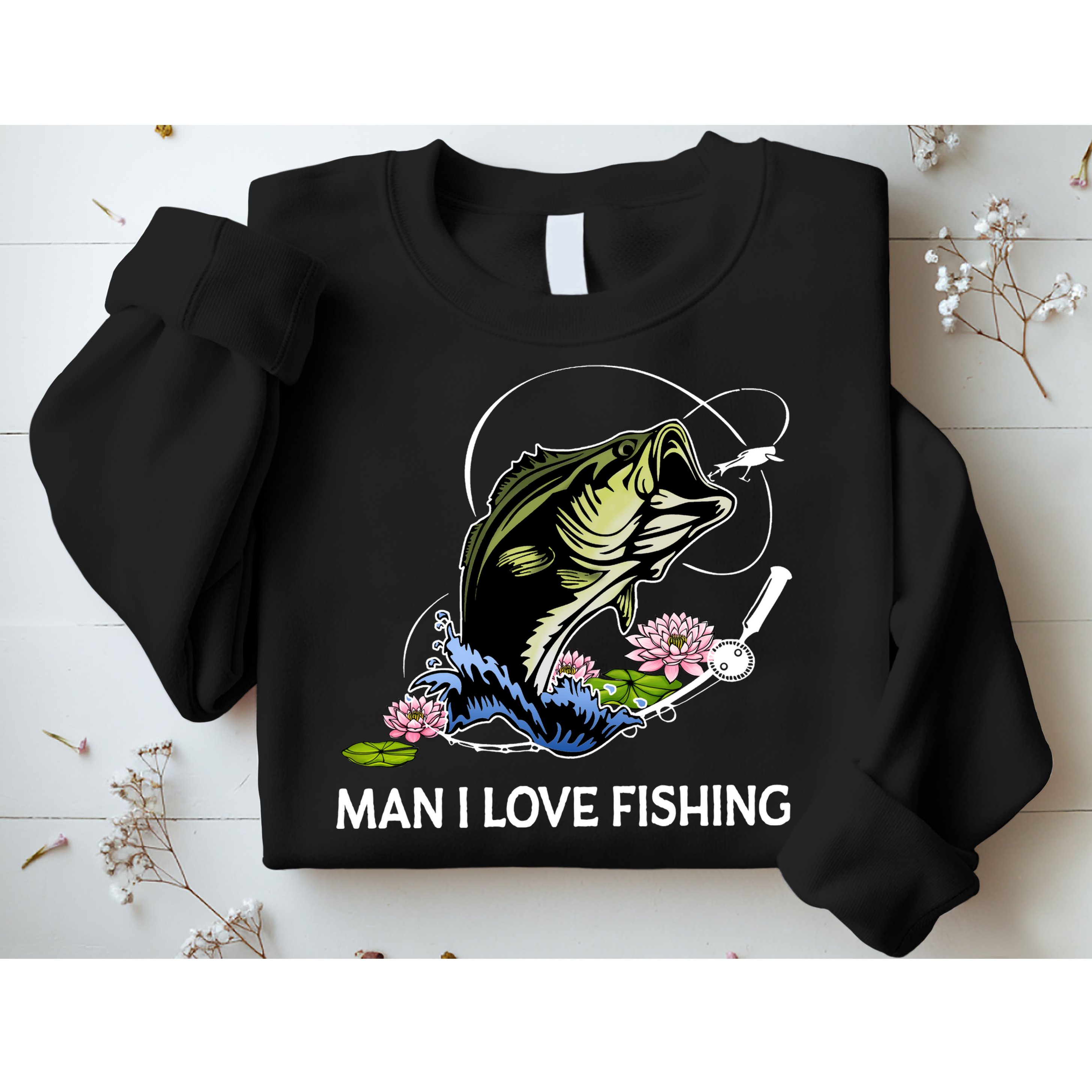MILF Man I Love Fishing Funny Fishing Design Sweatshirt
