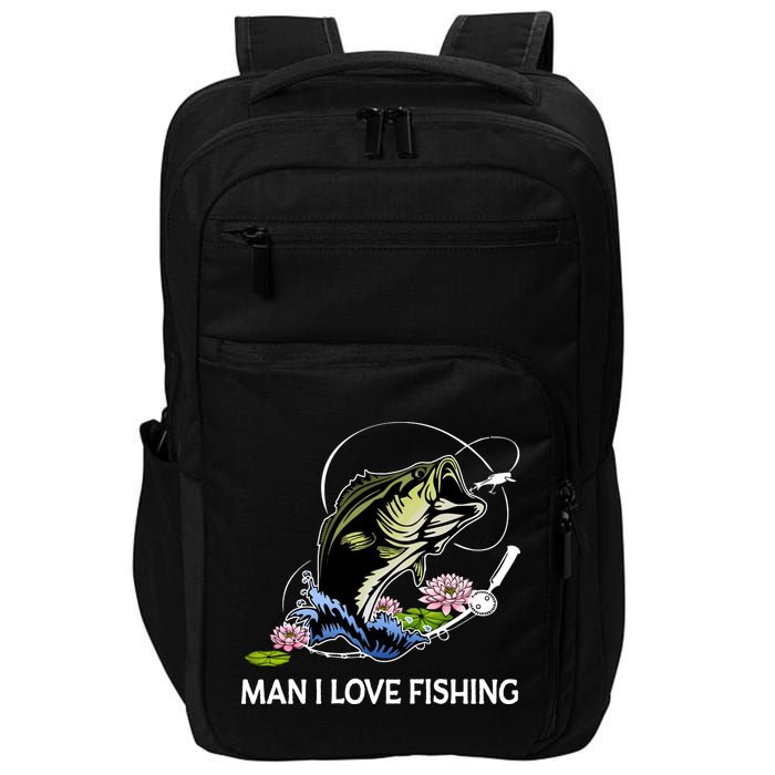 MILF Man I Love Fishing Funny Fishing Design Impact Tech Backpack