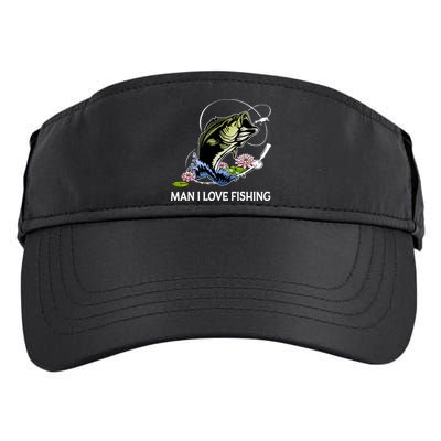 MILF Man I Love Fishing Funny Fishing Design Adult Drive Performance Visor