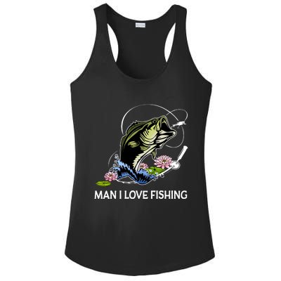 MILF Man I Love Fishing Funny Fishing Design Ladies PosiCharge Competitor Racerback Tank