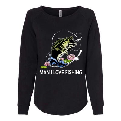 MILF Man I Love Fishing Funny Fishing Design Womens California Wash Sweatshirt