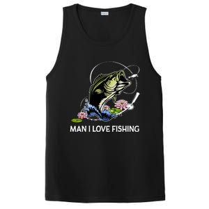 MILF Man I Love Fishing Funny Fishing Design PosiCharge Competitor Tank