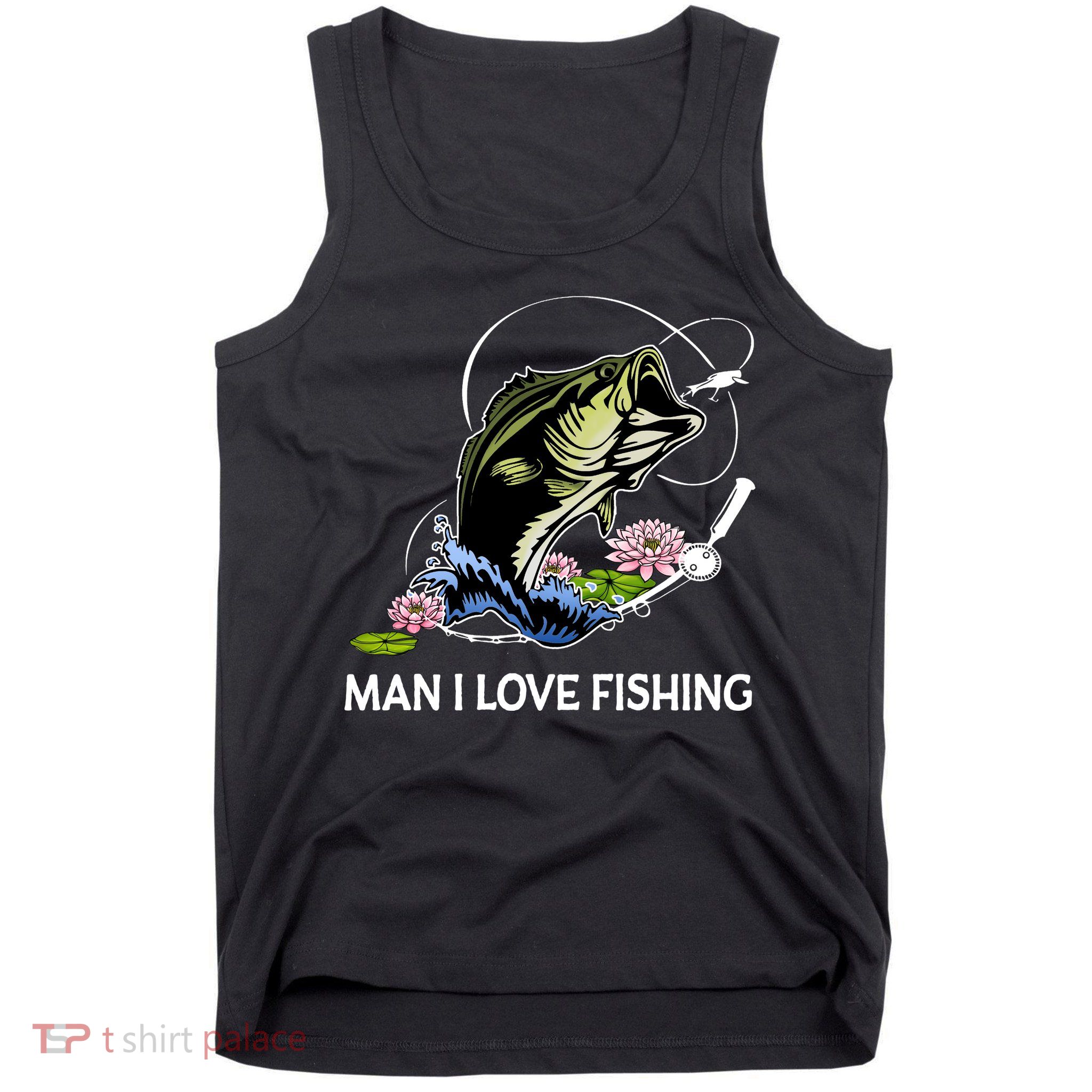 MILF Man I Love Fishing Funny Fishing Design Tank Top