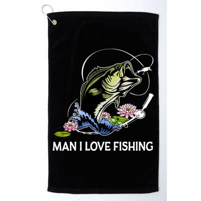 MILF Man I Love Fishing Funny Fishing Design Golf Towel