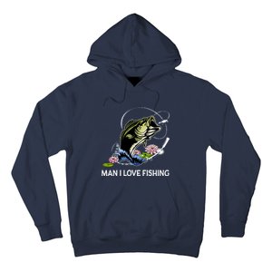 MILF Man I Love Fishing Funny Fishing Design Hoodie