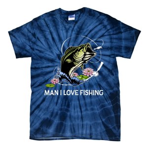 MILF Man I Love Fishing Funny Fishing Design Tie-Dye T-Shirt