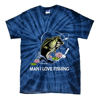 MILF Man I Love Fishing Funny Fishing Design Tie-Dye T-Shirt