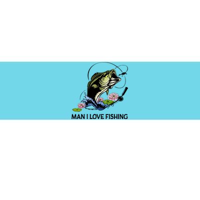 MILF Man I Love Fishing Funny Fishing Design Bumper Sticker