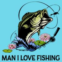 MILF Man I Love Fishing Funny Fishing Design Kids T-Shirt