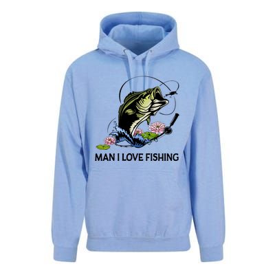 MILF Man I Love Fishing Funny Fishing Design Unisex Surf Hoodie