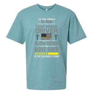 My Mom Is A Tow Truck Driver Gift Sueded Cloud Jersey T-Shirt