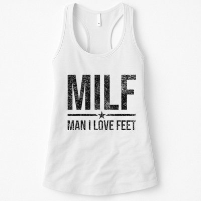 Milf Man I Love Feet Foot Fetish Sexy Feet Funny Tees Womens Tank Top