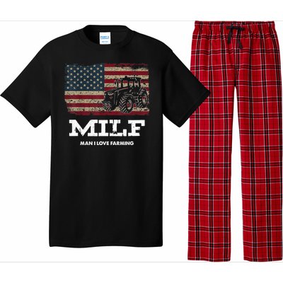 MILF Man I Love Farming Funny Farm Tractor Lover Pajama Set