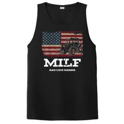 MILF Man I Love Farming Funny Farm Tractor Lover PosiCharge Competitor Tank