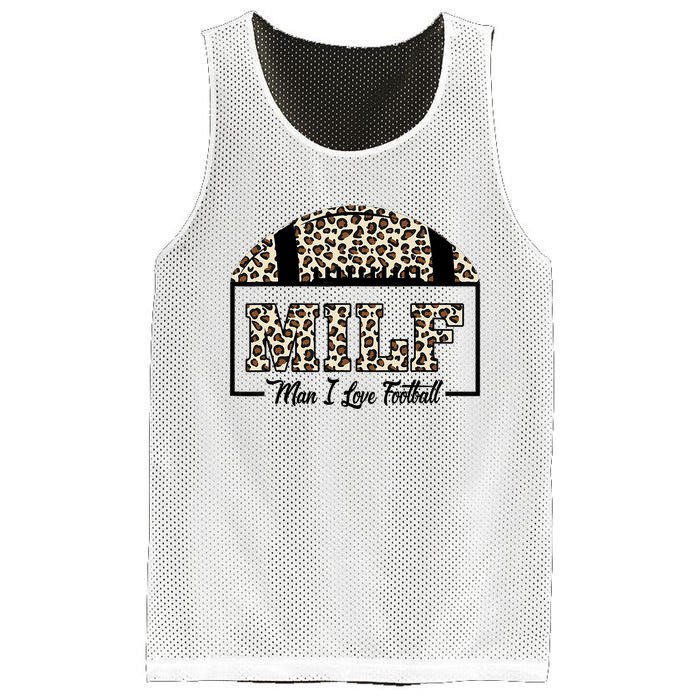 MILF Man I Love Football Funny Adult Humor Mesh Reversible Basketball Jersey Tank