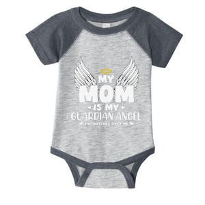 My Mom Is My Guardian Angel Memorial Day In Memory Of Mom Infant Baby Jersey Bodysuit