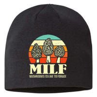 Milf Mushrooms ID Like To Forage Funny Mushroom Lover Gift Sustainable Beanie