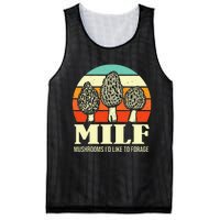 Milf Mushrooms ID Like To Forage Funny Mushroom Lover Gift Mesh Reversible Basketball Jersey Tank