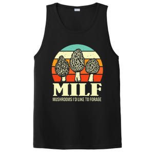 Milf Mushrooms ID Like To Forage Funny Mushroom Lover Gift PosiCharge Competitor Tank