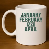 Ms Months January February Izzo April 11oz C Handle Ceramic Mug