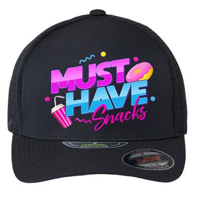 Morejstu Merch Jstu Must Have Snacks Flexfit Unipanel Trucker Cap