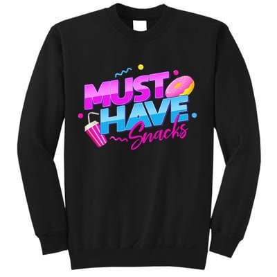 Morejstu Merch Jstu Must Have Snacks Sweatshirt
