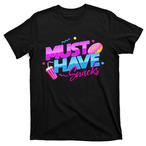 Morejstu Merch Jstu Must Have Snacks T-Shirt