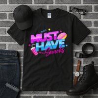Morejstu Merch Jstu Must Have Snacks Tall T-Shirt