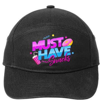 Morejstu Merch Jstu Must Have Snacks 7-Panel Snapback Hat