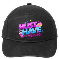 Morejstu Merch Jstu Must Have Snacks 7-Panel Snapback Hat