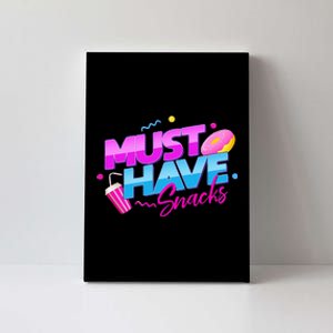 Morejstu Merch Jstu Must Have Snacks Canvas