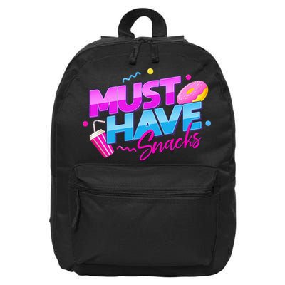Morejstu Merch Jstu Must Have Snacks 16 in Basic Backpack