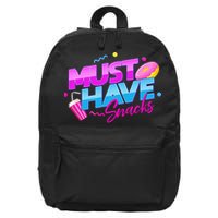 Morejstu Merch Jstu Must Have Snacks 16 in Basic Backpack